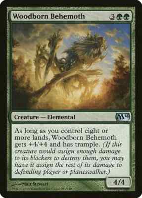 WOODBORN BEHEMOTH X 4 N/M- MAGIC 2014 MAGIC THE GATHEING