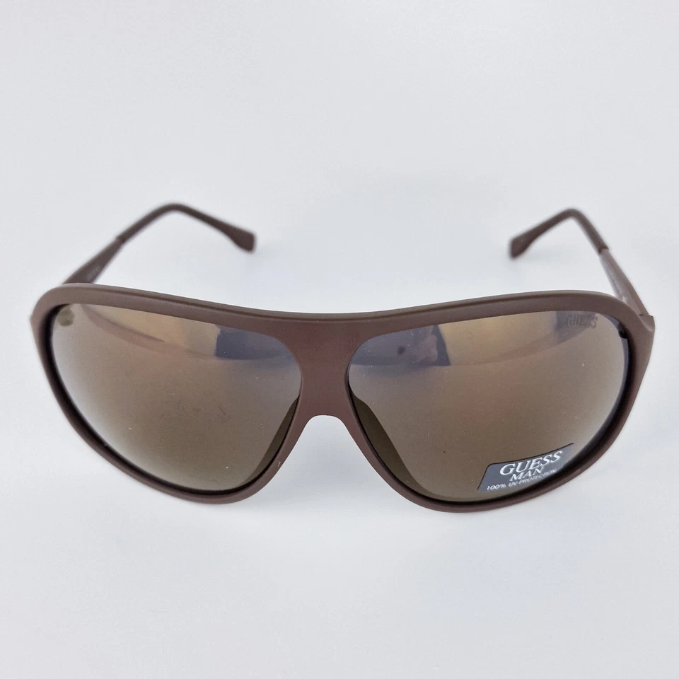 Gafas de sol Guess para hombre GU6828-MBRN-6F marcos marrones 100 % protección UV nuevas Foto 3 de 4