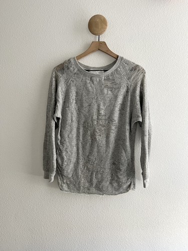 IRO JEANS Gareth Distressed Sweatshirt Size XS