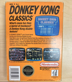 Donkey Kong Classics  Box & Manual - Nintendo NES 