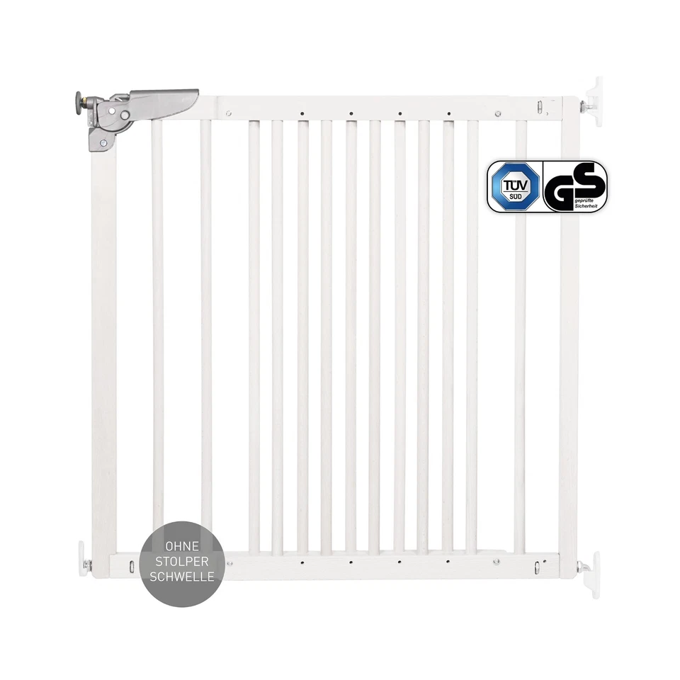 DOLLE Treppenschutzgitter Türgitter Holz Kinder Schutzgitter 75,6–110 cm - Bild 2 von 4