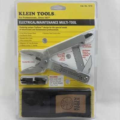 Klein Tools 1016 Electrical Maintenance Multi-Tool w/ Pouch & Bits   NEW Sealed