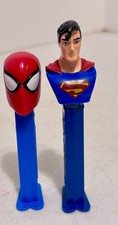 PEZ Dispensers Superman and Spider-man