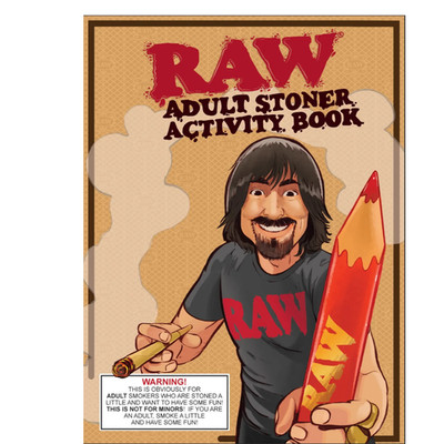 RAW Stoner Coloring Book Adult Activity Puzzle Book Novelty Gift