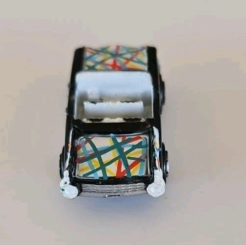 Micro Machines Galoob 1990 ‘59 Cadillac Convertible Car Black White - Image 3 of 4
