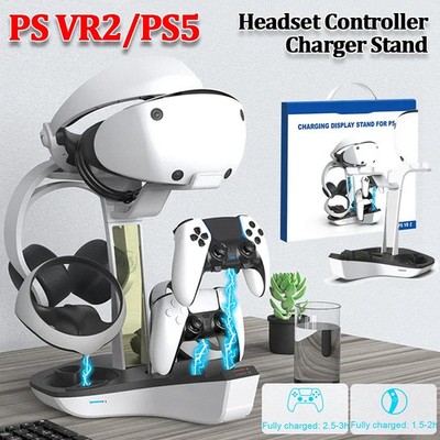 Charging Dock for PS5 PS VR2 Headset Stand Controller Charger Station LED