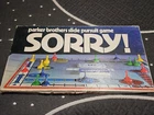 VINTAGE Sorry COMPLETE with Inserts Parker Brothers 1972 Classic Board Game