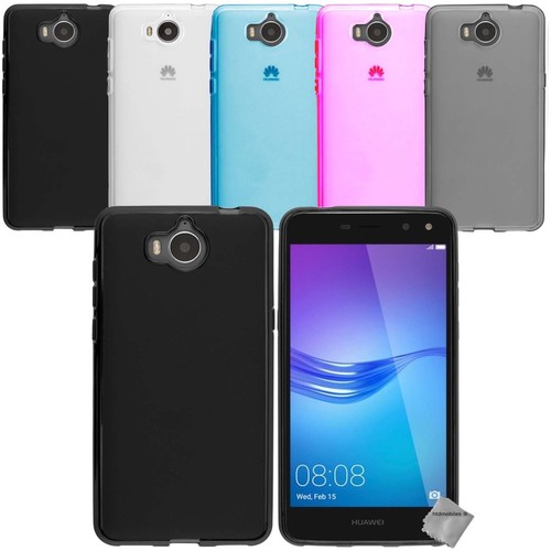 Kit Protection Huawei Y5 / Y6 2017 : Verre Trempé + Coque Transparente Antichoc