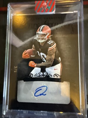 2025 Panini National Treasures Genre Graphs Quinshon Judkins Auto /5 #GG-QJS