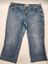 Womens Vtg Retro 90's Tommy Hilfiger Cowboy Fit Jeans Capris Size 14
