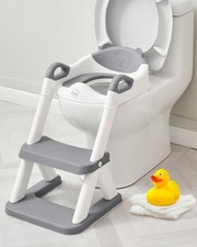 Toddler Potty Training Seat with Step Stool Ladder, Toilet Potty Seat for Bab...