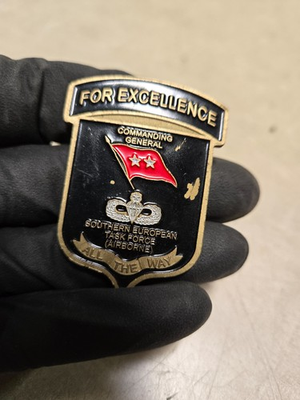 #ad #ad Pax Airborne Southern European Task force Commanding General Challenge Coin $85.00