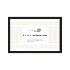 8.5" x 5.5" Certificate Frame - Wood Frame - Holds any document measuring 8.5" x