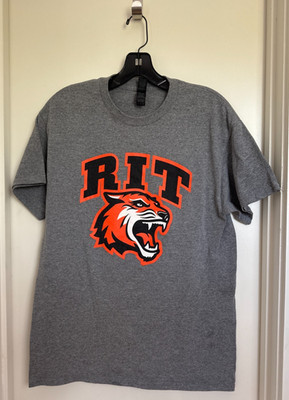 COOL! Gray RIT Men's Size MEDIUM T-Shirt Rochester Institute Technology Tigers