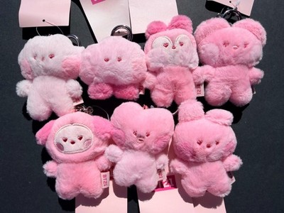 Official BT21 Plush Doll Figure heart love pink edition Keychain bag charm BTS