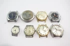 Vintage Mechanical Watch Heads Timex Rotary SPARES/REPAIRS x 8
