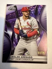 Nolan Arenado 2025 Topps Chrome Black 51/75