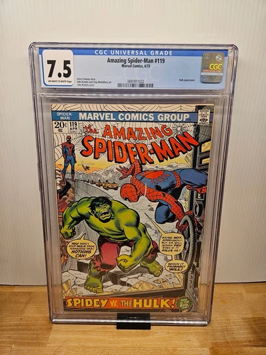 Amazing Spider-Man #119 CGC 7.5 Spider-Man Vs the Hulk! (1973)