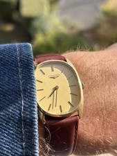 Vintage 70s Longines Gold Dress Watch, 30mm (with Crown), manual wind 
