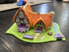 Vintage 1995 Disney Bluebird Polly Pocket Snow White Seven Dwarves Cottage