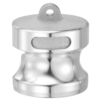 1-1/4'' Aluminum Type DP Cam Groove Fitting Dust Plugs with Gasket, Silver