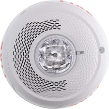 SPSCWL Ceiling Mount Speaker Strobe, Clear Lens, White