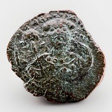 Byzatine Follis Coin - Romanus I Lacapenus (920-944) Copper 5.64gr BE31