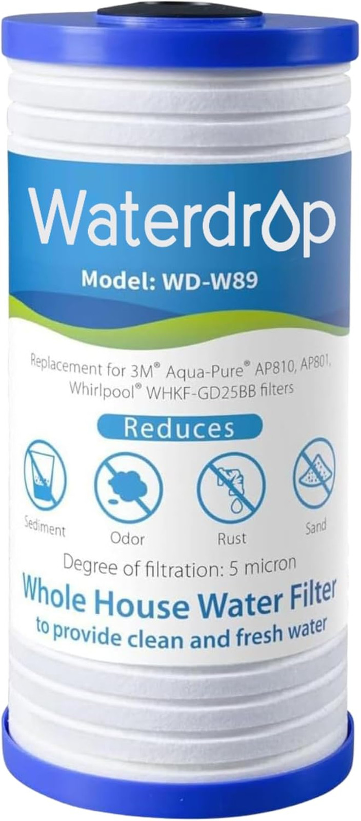 AP810 Whole House Water Filter, Replacement for 3M&reg; Aqua-Pure&reg; AP810, AP801, AP8