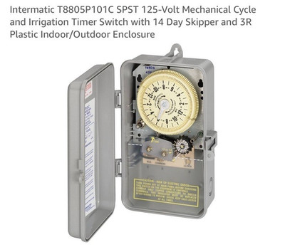 Intermatic T8805P101C 125V Timer Switch - Gray