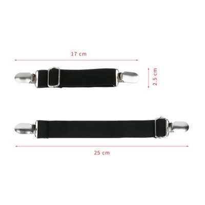 »Motorcycle Pant Leg Clamps Adjustable Boot Straps Clips Pant Stirrups Elastic