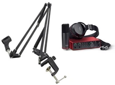 Focusrite Scarlett 2i2 Studio 4th Gen Recording Interface+Headphones+Mic+Boom