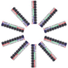 10Pcs Adhesive Thermometer Strip Water Temperature Measuring Sticker for Cup Use