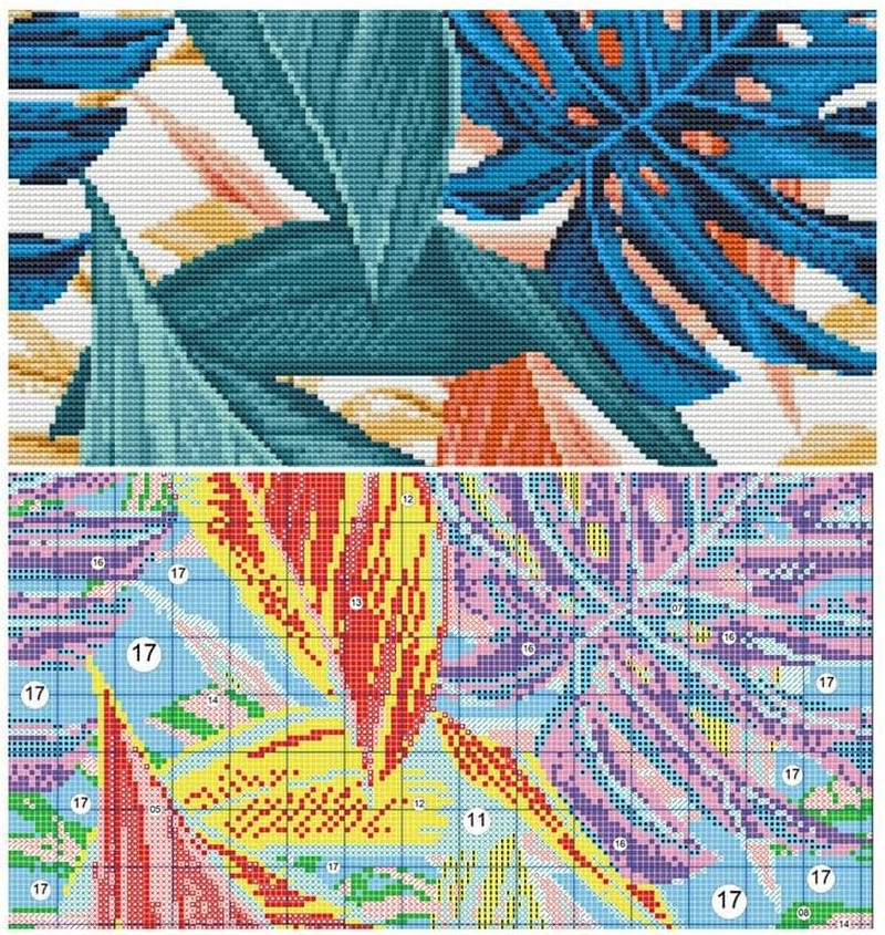 Bookshelf Stamped Cross Stitch Kits for Beginners Easy 11CT Needlepoint Embroide