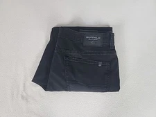 Buffalo David Bitton Driven Relaxed Straight Leg Denim Jeans 34X30 Men's Black