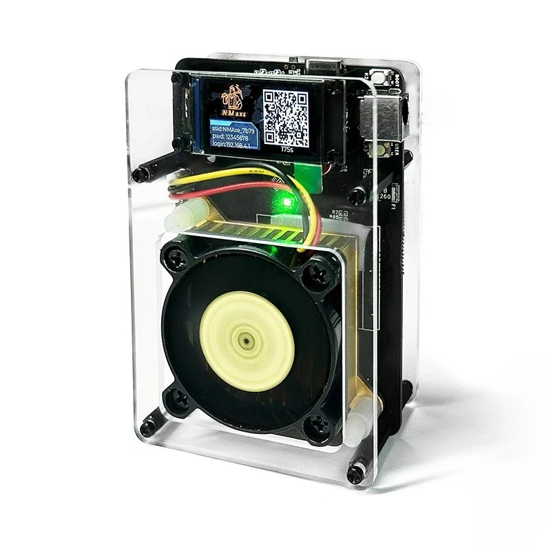 NMAxe NMMiner ASIC BM1366 | 500–600Gh/s | Display a colori | Solo Bitcoin Miner - Immagine 3 di 4