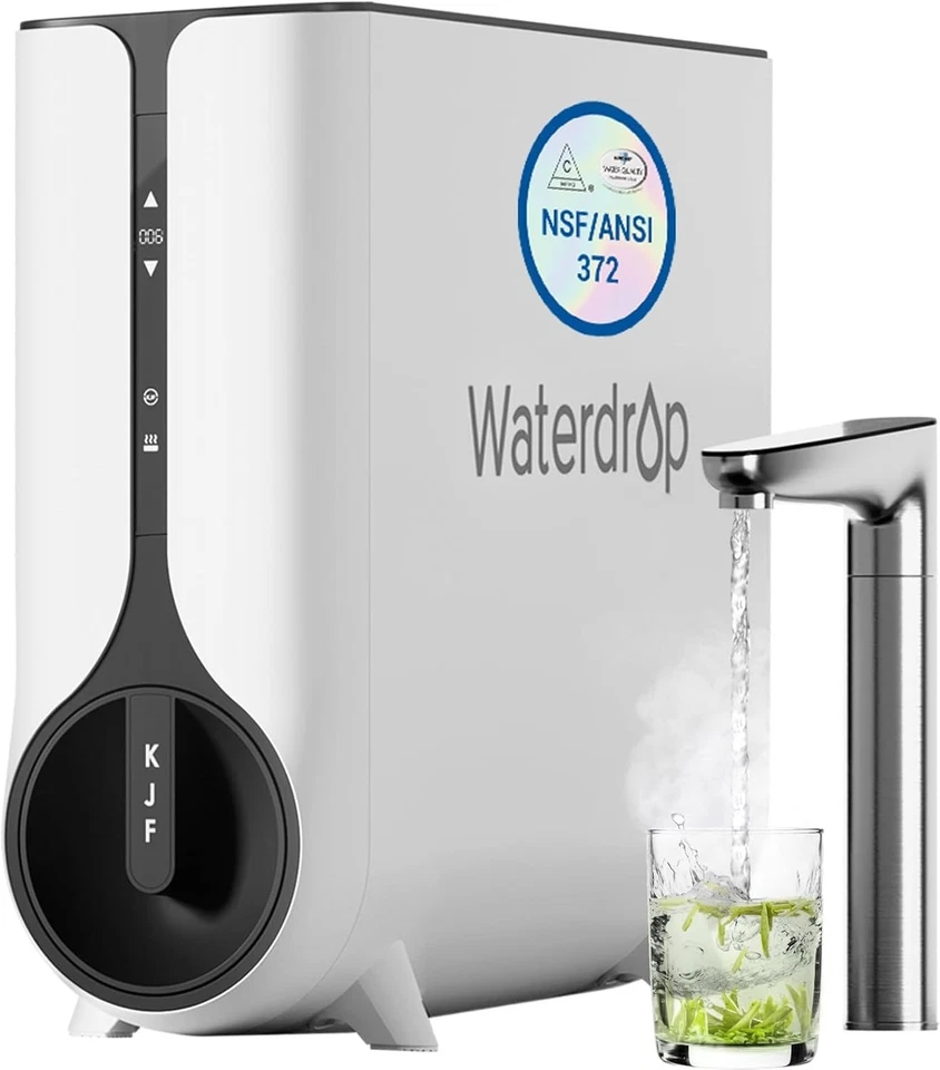 Waterdrop KJ600 Reverse Osmosis System, Instant Hot Water Dispenser, 600 GPD