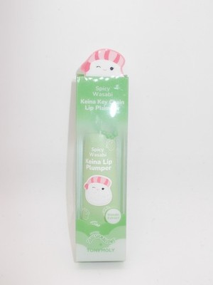 Tony Moly Squishmallows Keina Spicy Wasabi Key Chain Lip Plumper Lip Gloss NEW
