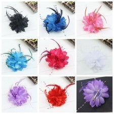Hairpin Headdress Feathers Hair Clip Wedding Hair Accessories Wrist Flower