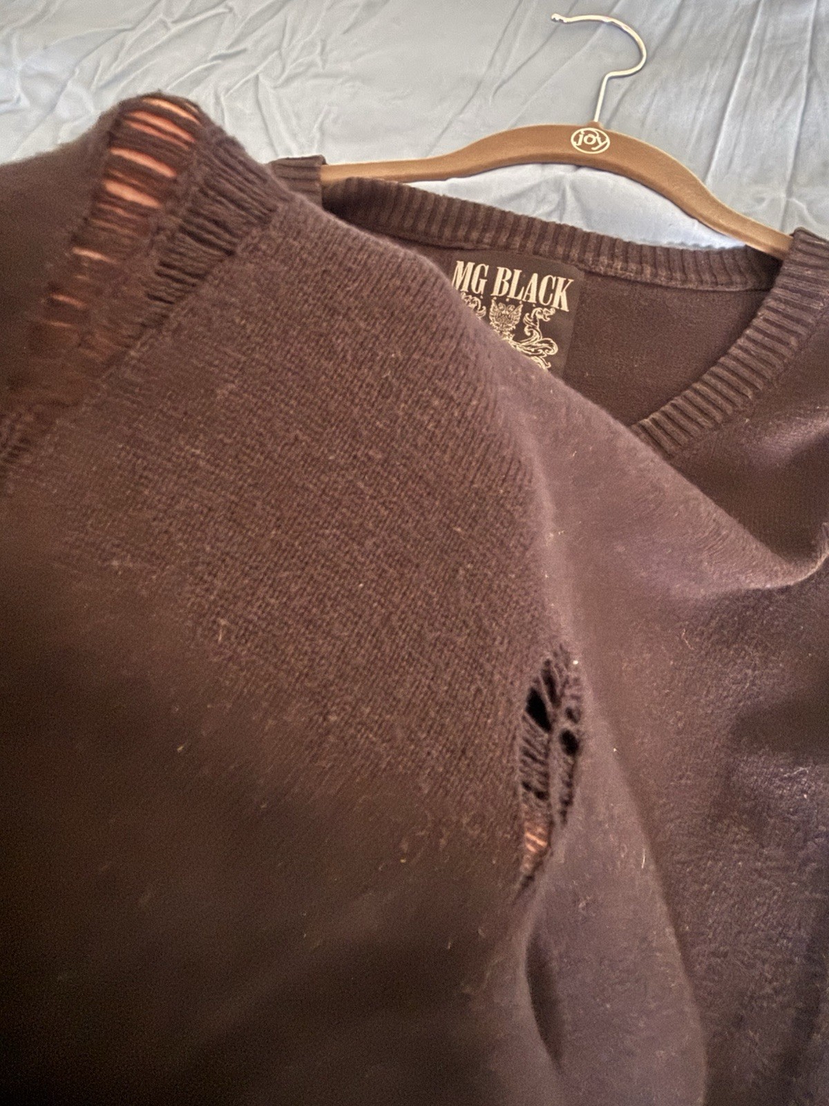 morphine generation silk cashmere distressed vint… - image 4