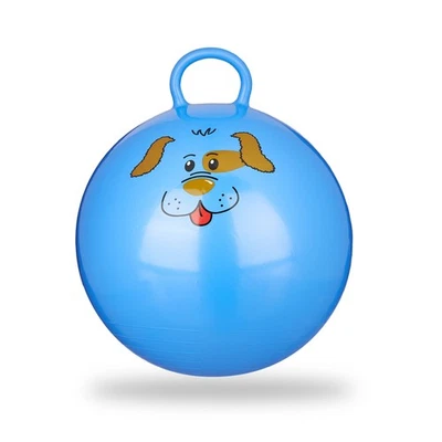 RELAXDAYS Hüpfball kinder Springball mit Griff Skippy Ball für Drinnen 0,4 kg weich