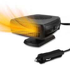 12V Car Heater, 200W Portable Windshield Defroster with Heating/Cooling Fan