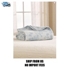 "Ultra-Soft Jacquard Floral Toile Blanket Size: Queen "