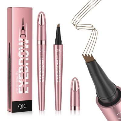 4-Tip Microblading Eyebrow Pen, Waterproof Brow Marker for Natural Hair-Like ...