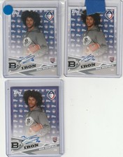 2019 Topps AAF Alliance of American Football Max Redfield auto RC lot - with 5/5