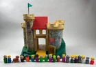 Vintage Fisher Price 1970’s Little People #993 Play Family Castle And People