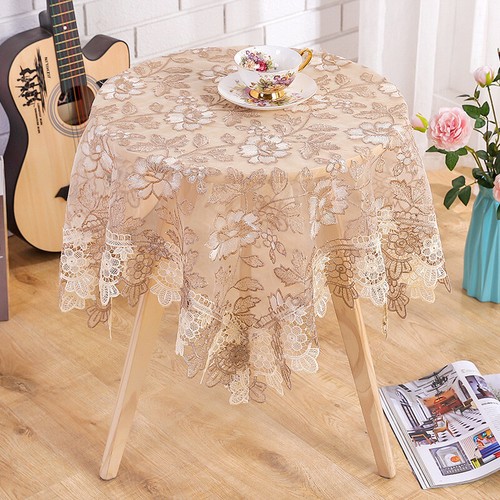 Luxury Table Cloth Lace Embroidery Rectangular Tablecloth Wedding Table Cloths - Picture 8 of 20