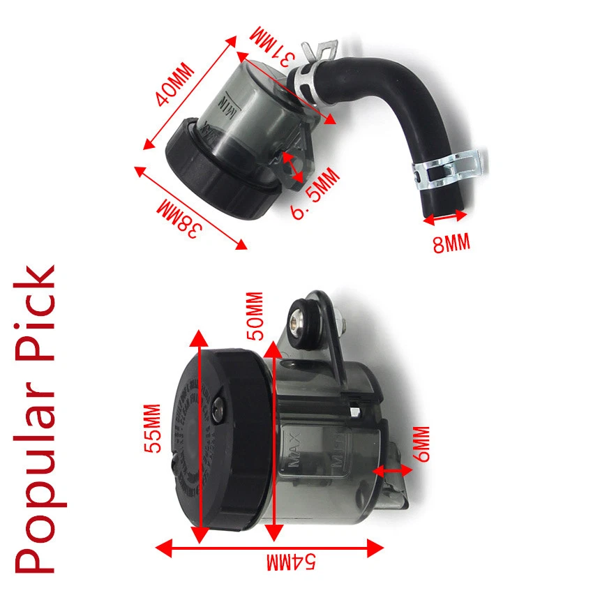 For Ducati Sport 750 2001-02 Clutch Master Cylinder Fluid Reservoir Oil Tank Cup Foto 3 de 4