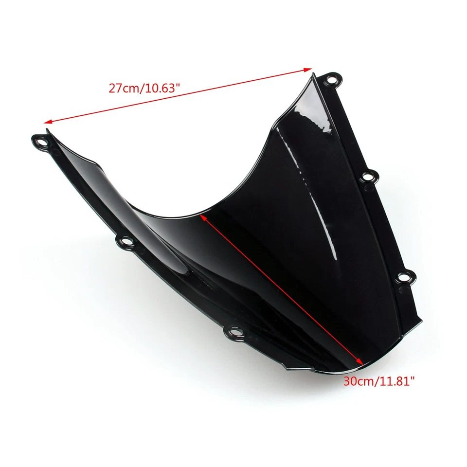 Windshield WindScreen Double Bubble For Honda CBR 600RR 2003-2004 Iridium Foto 3 de 3