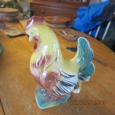 rooster statue ceramic 1950's