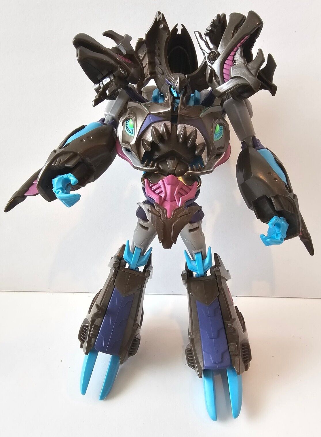 Transformers Prime Beast Hunters Voyager Sharkticon Decepticon Megatron Loose D2